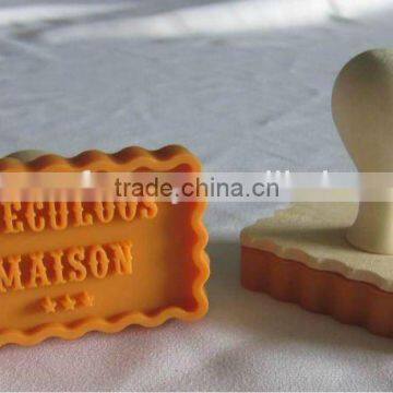 silicone cookie stamp in rectangle shape