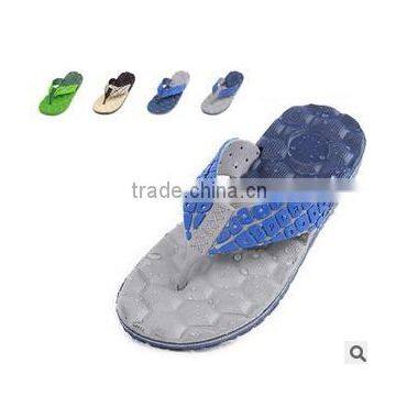 2015 new summer fashion men EVA pvc Sandals beach massage slippers flip flops shoes Lightweight New Colors