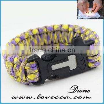 Hot Sale!! Camo Color- Handmade Custom 550 Paracord Survival Bracelet