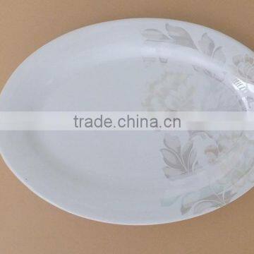 Fine porcelain fish plate ceramic oval dinner plate & dish stock OTH001