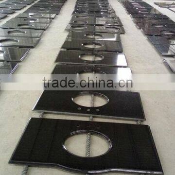 High Quality G684 Chinese black with watery spot Granite kitchen Countertop, Bath tops,Vanity tops