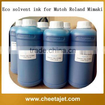 2015 new arrival high quality eco solvent inkjet ink for mutoh roland mimaki printers