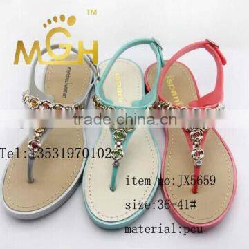 fashionable pcu women sandals