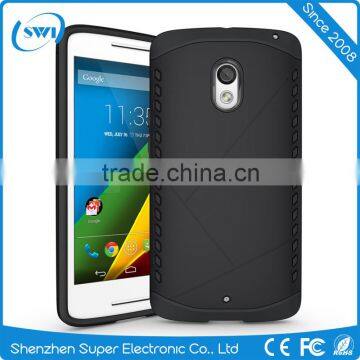 2 in 1 Rugged Shockproof Heavy Duty Slim Armor Cover Case for Moto X Play photo-4