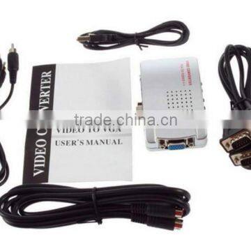 Computer Laptop PC VGA To Video Universal PC VGA to TV AV RCA Signal Adapter Converter Video Switch Box Supports NTSC PAL System photo-6