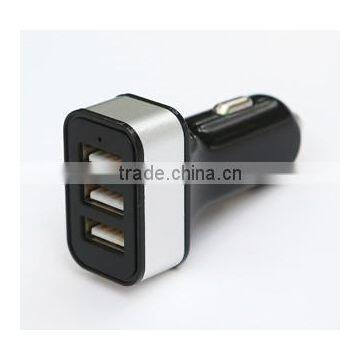 usb adapter 3 in 1 with hub 3 usb port,for macbook pro mobile power adapter car,for mp3 player multi car adapter