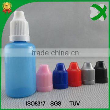 FACTORY price plastic e-liquid dropper bottle with childproof cap