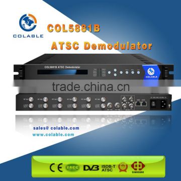 2ASI+6 tuners (ISDB-T /ATSC /DVB-C /DVB-S /DVB-S2 /DVB-T / DVB-T2) input FTA encrypted QPSK demodulator IRD