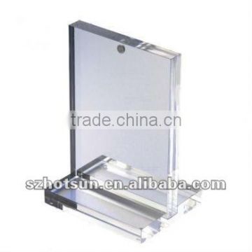 top grade high clear acrylic menu holder sign holder paper holder