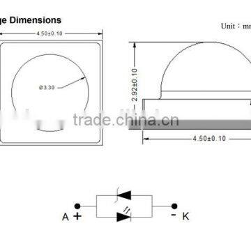 High Power 365nm Smd 4545 3w Uv Led photo-5