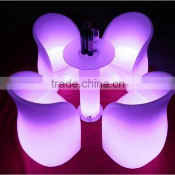 modern sofa furniture / night club plastic sofa set/ Led Glowing Sofa