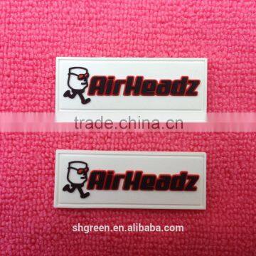 Colorful Brand Name Rubber Label,die Cut PVC Rubber Patch for Bags