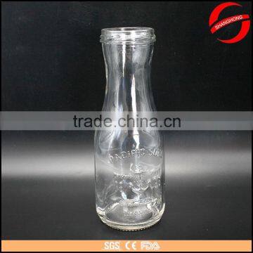 custom made 500ml 1000ml glass bottle for juice or milk