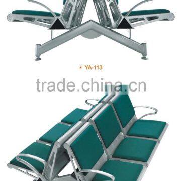 cheap stainless steel 6-seater waiting chair hospital chair for sale YA-113