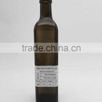 Wholesales Food Use Green 250ML Glass Bottle For Olive Oil