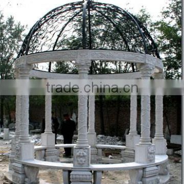 Natural Stone Hand Carved Garden Marble Gazebo