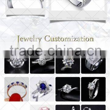 1.5 ct White Color G Moissanite Diamond Sliver Ring for Men photo-4