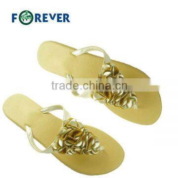 Summer PU Flowers Women Flip Flop