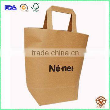 Fashionable Custom Printed Kraft Carrier Bag, Eco-friendly craft paper Bag