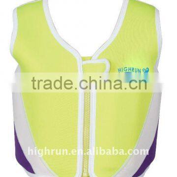 Children front zipper Neoprene Float Swim Vest