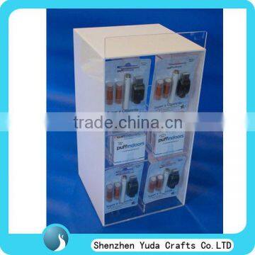 customized acrylic display without lock countertop display cabinet for retai store plexiglass display case with hooks and trays