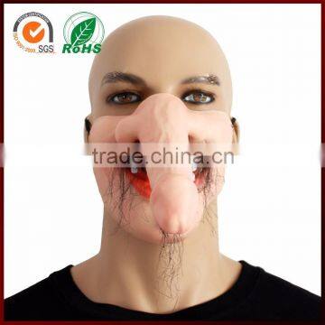 Halloween Party Latex Horror Dick Frankenstein Human Custom Half Face Mask