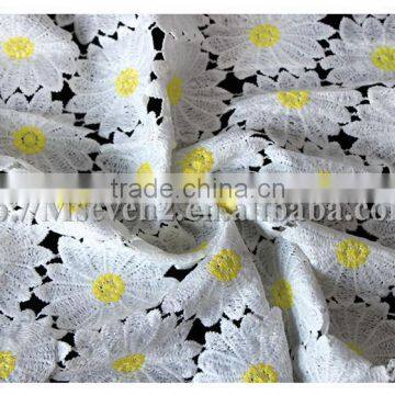 New Design Sunflower Pattern Cheap Guipure Lace Fabric for Children Dress photo-5