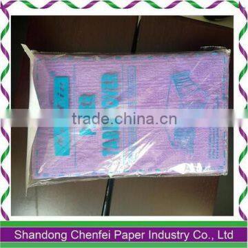 White and Purple Paper Table Covers and Tablecloth for Sale
