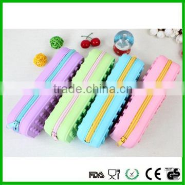 Promotional pencil bag silicone pencil case silicone pencil