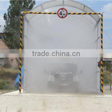 automatic vehicle disinfection channel