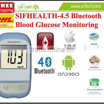 SIFHEALTH-4.5 Accurate and Fast Device To Measure Blood Glucose, Bluetooth Glucometer