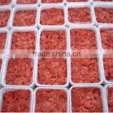 Pickled Ginger in Bags,1kg*10 Bags 20Bl/bls,2016new Crop Tender Ginger Material
