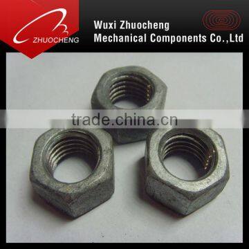 carbon steel HDG hex nut