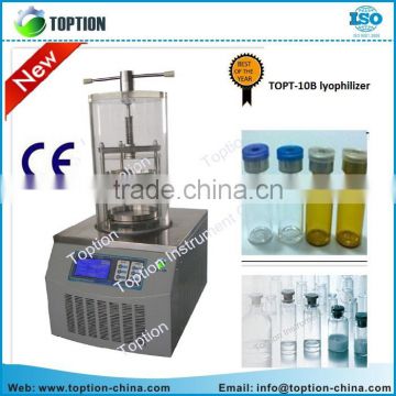 laboratory top press type bench top vacuum freeze dryer TOPT-10B for sale