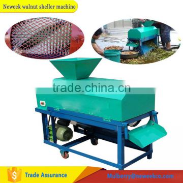 Neweek washing function green walnut skin sheller machine