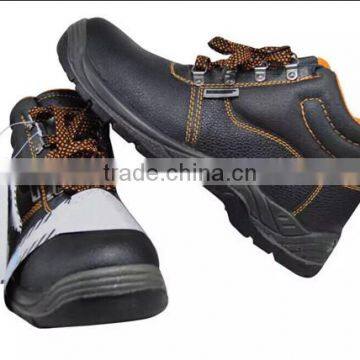 Work Land Safety Shoes With Black Steel Plate and Toe