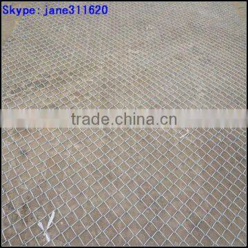 9 gauge square wire mesh used chain link fence for sale(factory;ISO 9001)