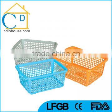 Handy Household Kitchen Food Plastic Storage Basket with Handle