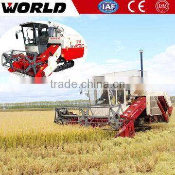 Full feeding 98 HP 1.4m3 Grain tank combine harvester for wheat