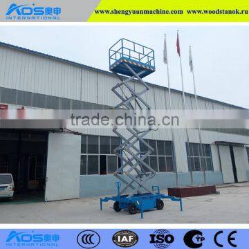 Hot Sell Shandong Aos hand crank scissor lift for overseas selling