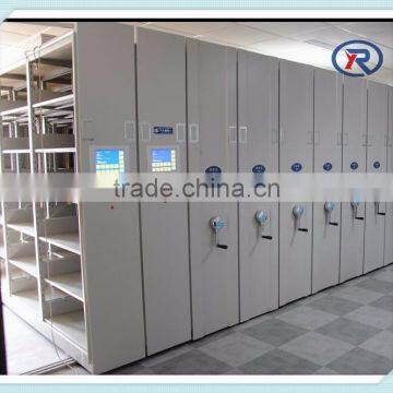 2016 Office large capacity closed high density steel mobile file storage cabinet for box files/mobile shelving