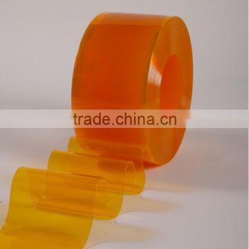 Cold Room Yellow Orange Clear PVC Strip Door Curtain