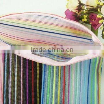 Fashion Nylon Streak Cosmetic Bag Makeup Bag Low Price photo-2