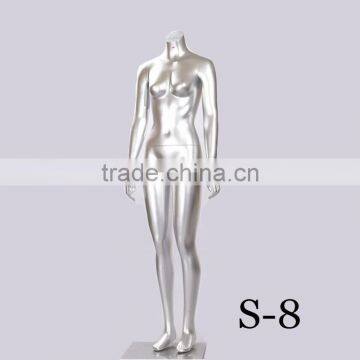 wedding dress silver sexy female mannequin without head for sale