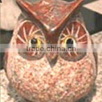 animal carving,owl statue,stone owl sculpture