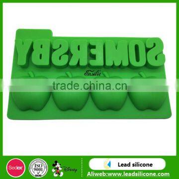 FDA Personalized Apple Shape Silicone Ice Cube Tray,Ice Cube Tray photo-3