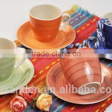 Haonai wholesale tea cups , ceramic coffee cups set , porcelain coffee cups