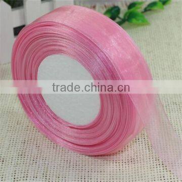 Hot Sale Plain Edge Snow Organza Christmas Ribbon Roll photo-6