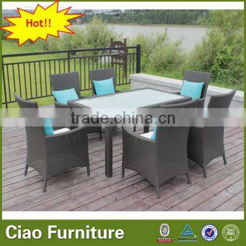 Restaurant Furniture 6 Seater Rattan Dining Set photo-4