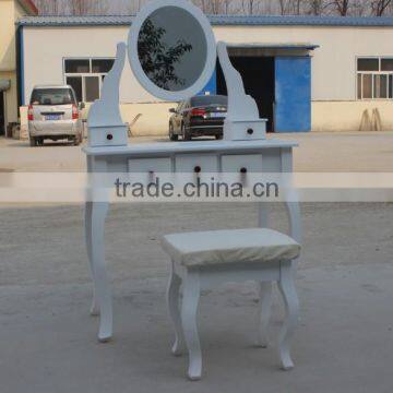 White Mirror Makeup Teen Girl Dresser Bedroom Furniture
